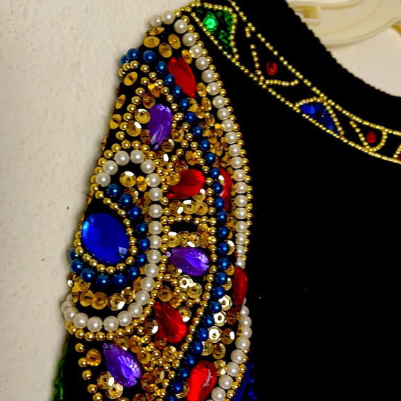 Vintage Christina beaded sweater. S - Picture 7 of 9